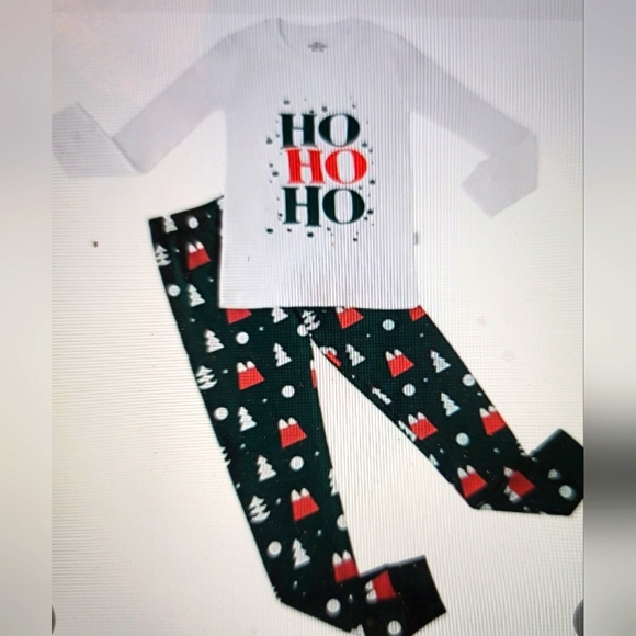 Other - NWT CHILDS UNISEX 100% COTTON PAJAMA HOLIDAY CHRISTMAS SIZE 10